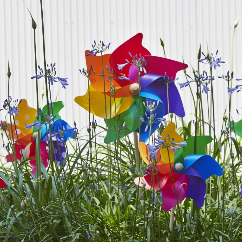 Jumbo and Grande Rainbow Premium Windmill by Whirly Made in Italy