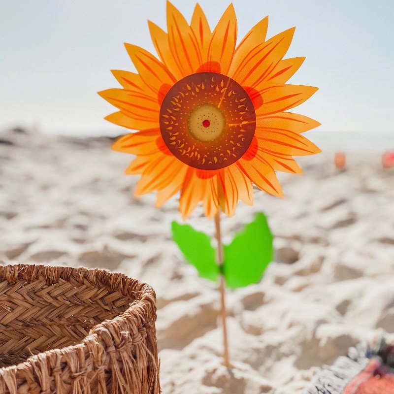 Sunflower Girasole Pinwheel Windmill by WHIRLY