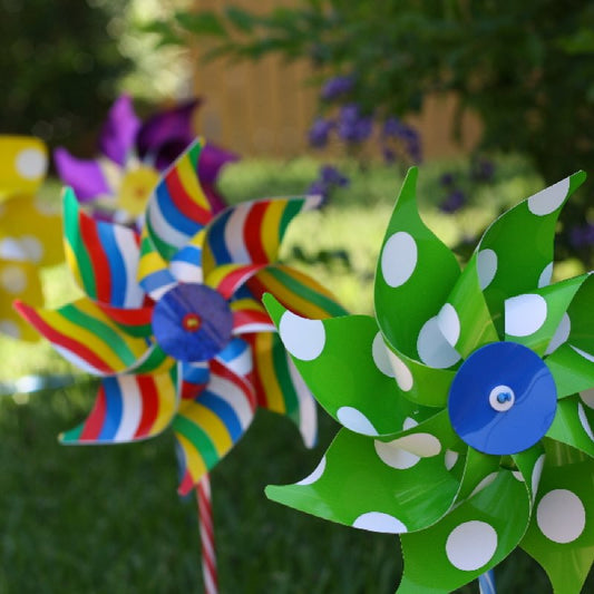 Carnival Pinwheel 20cm Made in Italy Whirly Windmills