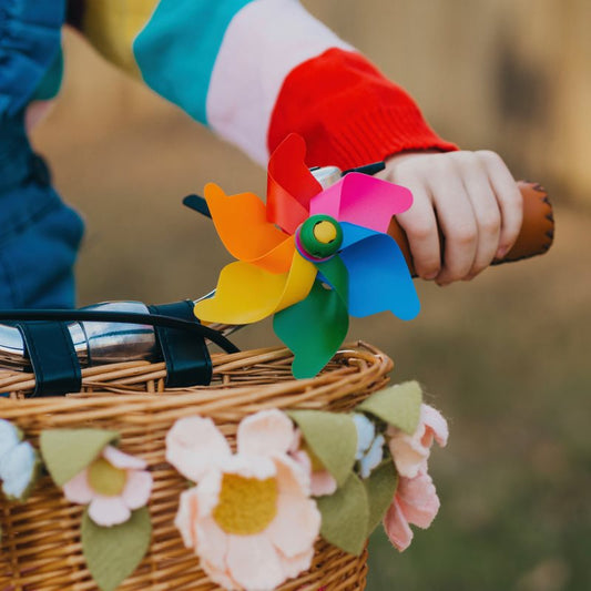 Bright and fun Whirly windmills in a range of vibrant colours, handcrafted for Australian families and events.