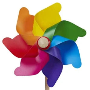Whirly Windmills Mezzo Rainbow Made In Italy
